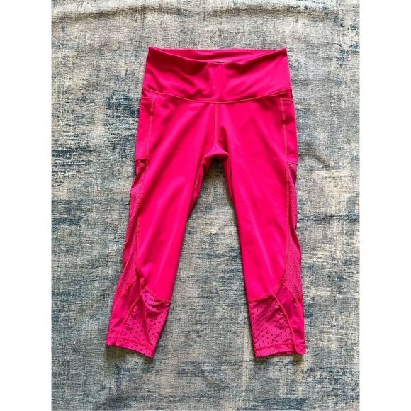 Victoria's Secret Sport Pink Knockout Capri Length Athletic Leggings M - Picture 2 of 9